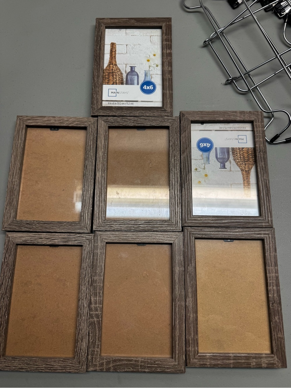 Mainstays Weathered Brown Multi-Opening‎ Photo Frame